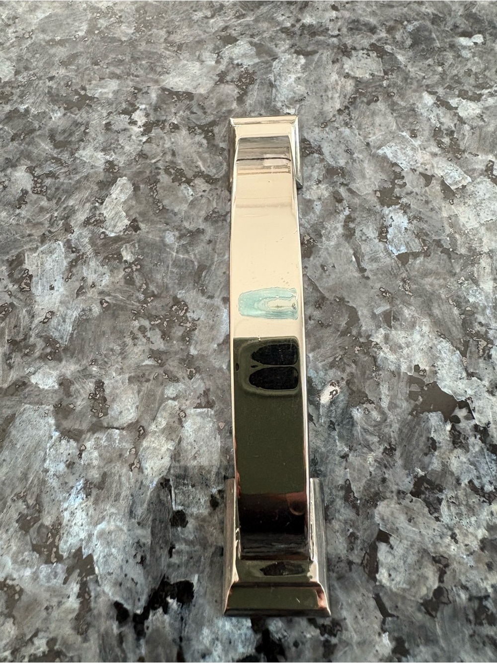 4 Polished Silver Square Cabinet Knob - Modern Accent and 3 Polished Silver Pull
